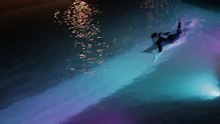 Night Surfing at Wavegarden