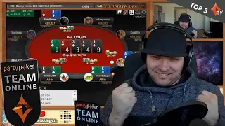 Top 5 SICKEST Hands - DramaticDegen! | Online Poker - Texas Holdem | partypoker Team Online