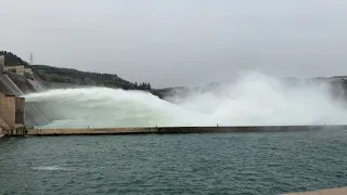 Water discharge of XiaoLangDi Reservoir in spring 2021