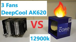 Can DeepCool AK620 3 Fans Cool the Intel Core i9 12900K ? (with & without undervolt and power limit)