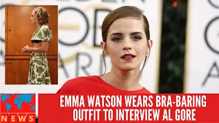 Emma Watson surprises fans with sustainable crop top look at 'surreal' meeting with Al Gore