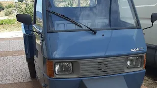 Piaggio ape tm 703 esterni, interni e guida