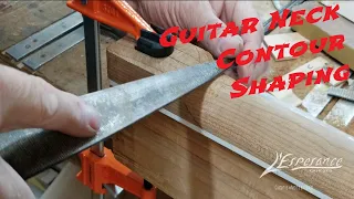 Guitar neck contour shaping