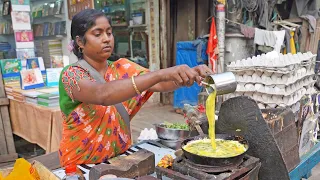 Queen of Egg Recipes! Fluffy Omelet, Boiled Fried Eggs & Bread Omelette | Indian Street Food