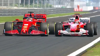 FerrarI F1 2020 vs Ferrari F1 2004 - Monza