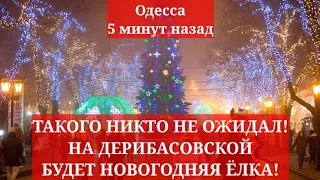 Одесса 5 минут назад. ТАКОГО НИКТО НЕ ОЖИДАЛ! НА ДЕРИБАСОВСКОЙ БУДЕТ НОВОГОДНЯЯ ЁЛКА!