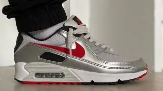 THESE ARE FIRE 🔥 NIKE AIR MAX 90 SILVER BULLET On Feet Review
