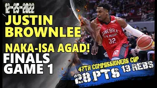 Justin Brownlee Full Highlights 28 pts 13 rebs vs Bay Area Dragons | Finals Game 1