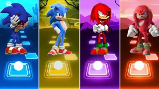 Sonic Exe 🆚 Sonic The Hedgehog 🆚 Knuckles Exe 🆚 Knuckles The Echidna || Tiles Hop Gameplay 🎯🎶