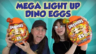 Smashers! Mega Light Up Dino Eggs! and GIVE AWAY!