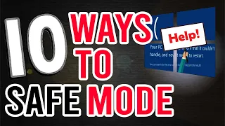 How To Get Into Windows 10 Safe Mode From Boot Or From Inside Windows ~ Can't Get Into Safe Mode?