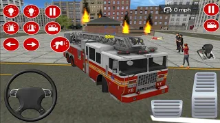 Real Fire Truck Driving 🚚 💥|| Emergency Fire Rescue || Gameplay 529 √ Driving Gameplay
