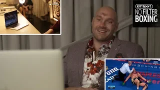 Tyson Fury watches the entire 12th round against Wilder for the first time