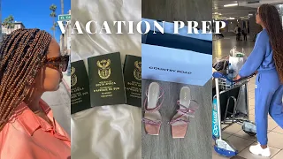 VACATION PREP VLOG | Travel essentials, Packing, Hair, Nails, Shopping, Haul & More| Mamikie Kgasago