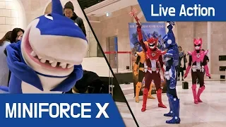 [MiniForceX] Live Action - MiniForce VS Shark!!