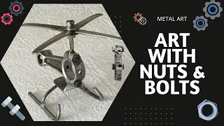 Metal Art | Creative Art | Art using Nuts & Bolts