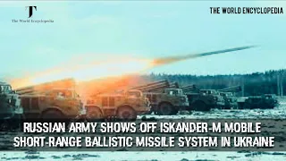 Russian Army shows off Iskander-M mobile short-range Ballistic Missile System in Ukraine #russian