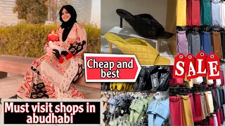 Cheap & Best must visit shops in Abu Dhabi| Shopping Vlog 2021| Trending Shoes & Shawls UAE