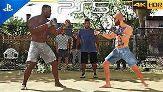 (PS5) BACKYARD FIGHTING in UFC 4 is INSANE | Ultra High Graphics Gameplay [4K HDR]