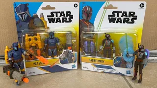 Paz Vizsla & Sabine Wren Star Wars Disney Deluxe 4" 5POA Action Figures -New! Unboxing Spotlight