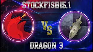 A masterclass by Stockfish!! || Stockfish 15.1 vs Dragon 3 | chess.com Rapid alt finals