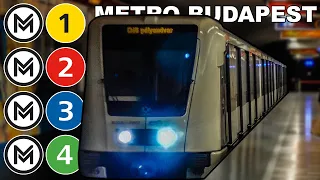 🇭🇺 Budapest Metro - All The Lines - Az Összes Metróvonal (4K) (2020)