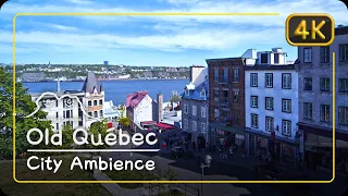 Old Quebec 1, Canada • City Ambience • 4K wallpaper relaxing sound sleep study work focus