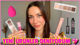 YENİ ÜRÜNLER DENİYORUM 😍 | MUA FAR PALETİ, FLORMAR LİKİT ALLIK, SO FLY SÜNGER, ESSENCE, MAYBELLINE✨