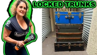 Locked Military Trunks from Abandoned Storage Wars Auction JACKPOT