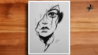 Sad drawing videos tutorial || How to make sad pencil drawing step by step || easy pencil sketch