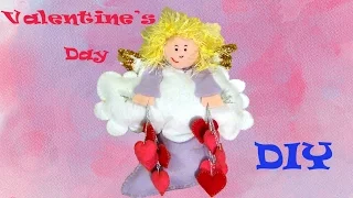 Valentine's Day DIY "Felt Angel" - Ангел с Сердечками на День Св. Валентина