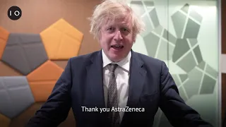 Prime Minister Boris Johnson visits AstraZeneca in Macclesfield