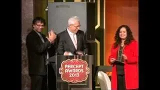 Yusuf Lokhandwala receives the Excellence in Innovation Award at Percept Awards 2013