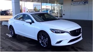 2016 Mazda 6 GT | Snowflake Pearl White | 5 Passenger Sedan | Sherwood Park Hyundai
