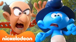 Every Time The Smurfs ESCAPED Gargamel 😈 | Nicktoons