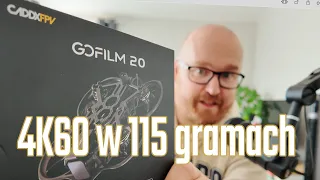 4K60 w 115 gramach! CADDXFPV GoFilm20. Idź filmować! Cinewoop FPV 4K