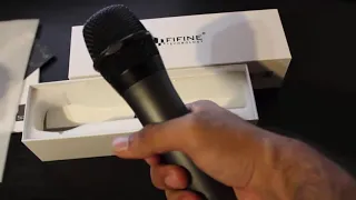 FIFINE Handheld Dynamic Microphone Wireless Mic K025 Review / Unboxing