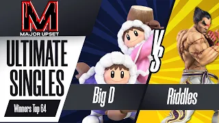 Big D (Ice Climbers) vs Riddles (Kazuya) - Ultimate Singles Winners Top 64 - MAJOR UPSET