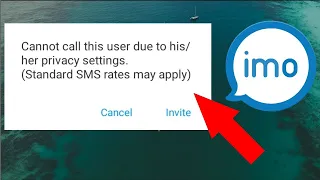 imo Cannot Call this user due to his/her privacy settings problem| Imo se call nhi ja rha hai