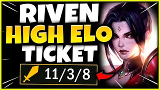 RIVEN MID IS YOUR NEW PICK TO HIGH-ELO! (ABUSE THIS) - S12 RIVEN GAMEPLAY! (Season 12 Riven Guide)