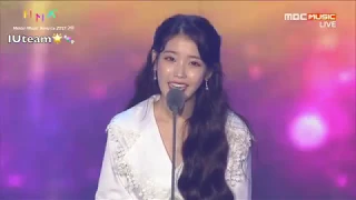 [ENG SUB] 171202 IU - Album of the Year Daesang Award Acceptance Speech @ 2017 Melon Music Awards