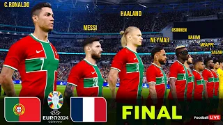 Portugal vs France | Final EURO 2024 | Ronaldo Messi Haaland Neymar Mbappe Osimhen Salah Hakimi |PES