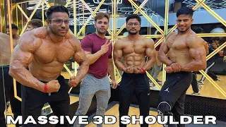 Massive 3D shoulder | unique and best workout for shoulder | @tigerfitnessclub5656