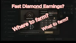 Diamond Earnings! Profitable Items! what to sell? Ez 10kphp? #nightcrows #nightcrowsglobal