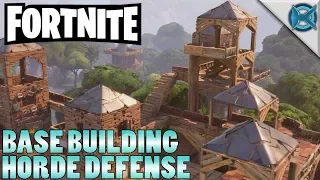 Base Building Horde Defense| Fortnite | Let's Play Gameplay | S01E01