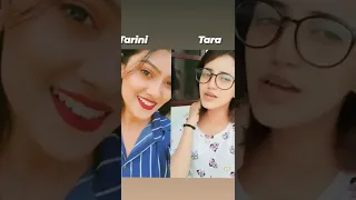 Tarini v/s Tara New Reels Video...Who is the best performer... please comment...