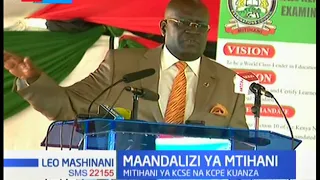 Waziri wa elimu George Magoha ahakikishia taifa kwamba mtihani wa KCPE na KCSE itakuwa wa kuaminika