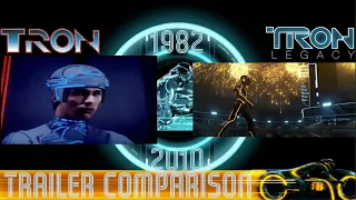 TRON VS TRON LEGACY | TRAILER COMPARISON (1982-2010)