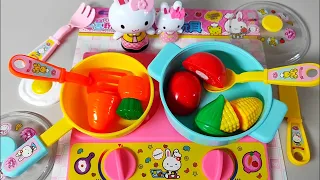 4 Minutes Satisfying with Unboxing CutePink Rabbit Kitchen Playset Collection ASMRI Review Toys