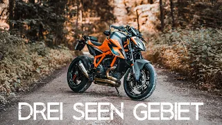 Drei Seen Gebiet mit der KTM 1290 Super Duke R 3.0 / 2021 SC Project [4K Insta360]